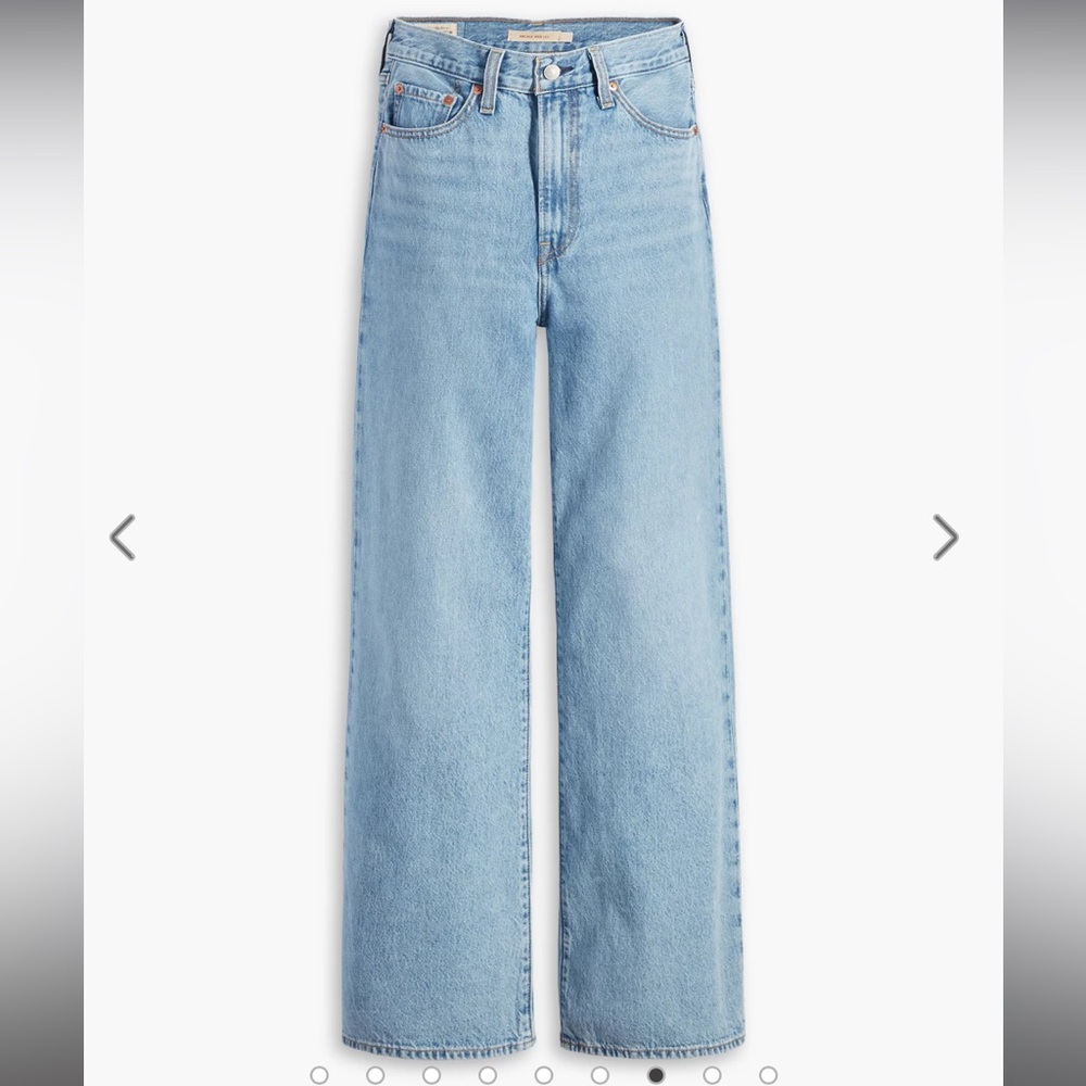 Levi's Ribcage Wide Leg Cinch Baggy Jeans